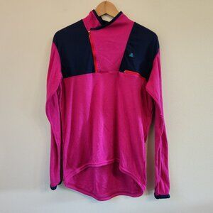Vintage 90Nike ACG Knit Therwax Sweatshirt Cowl Neck Zip Color Block Women L USA